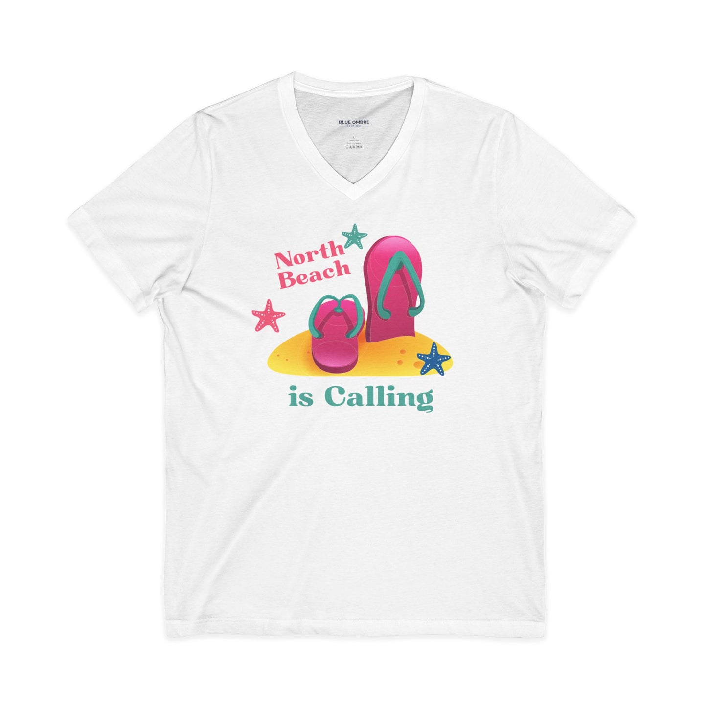 North Beach is Calling V-Neck T-shirt