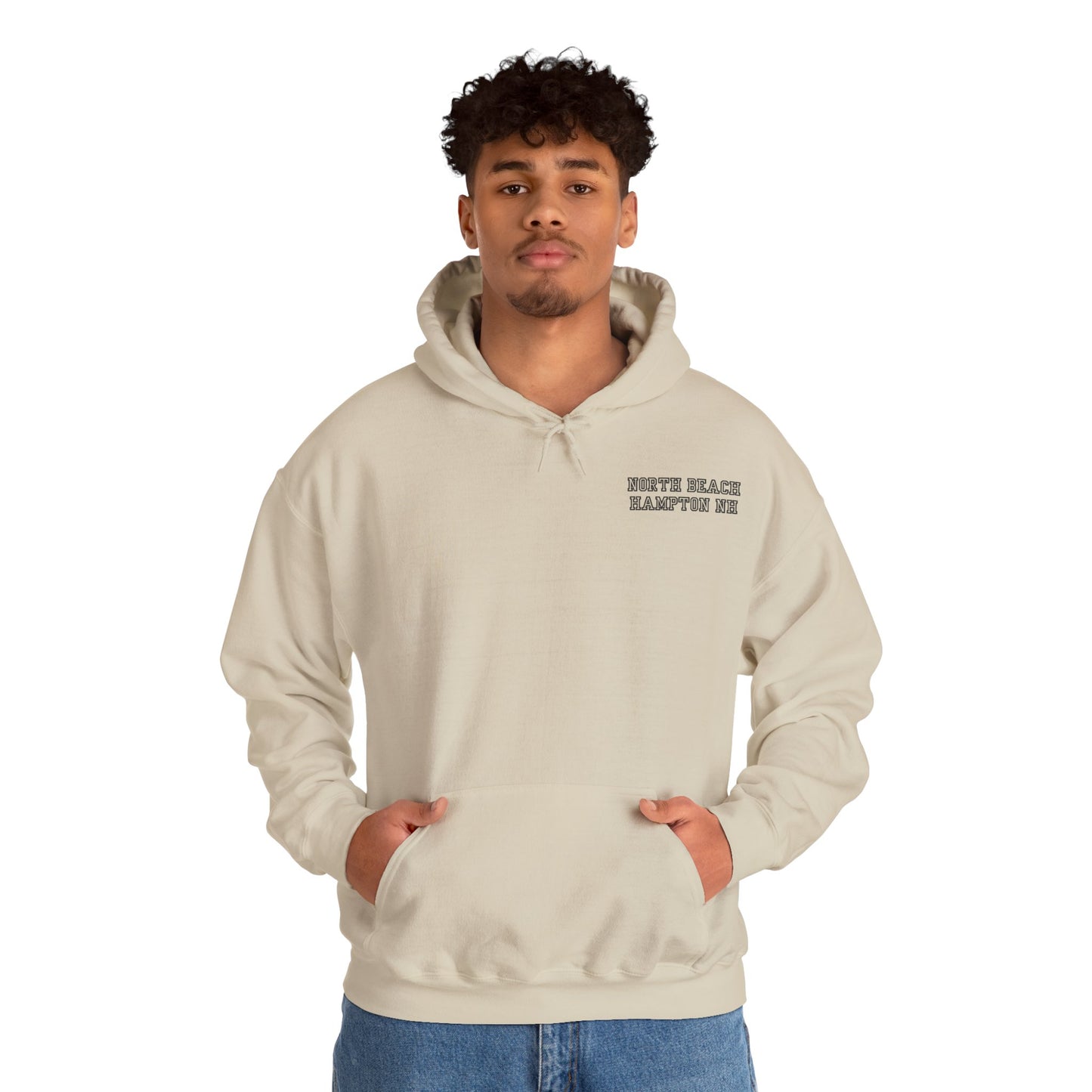 North Beach Hampton NH Minimalist Hoodie