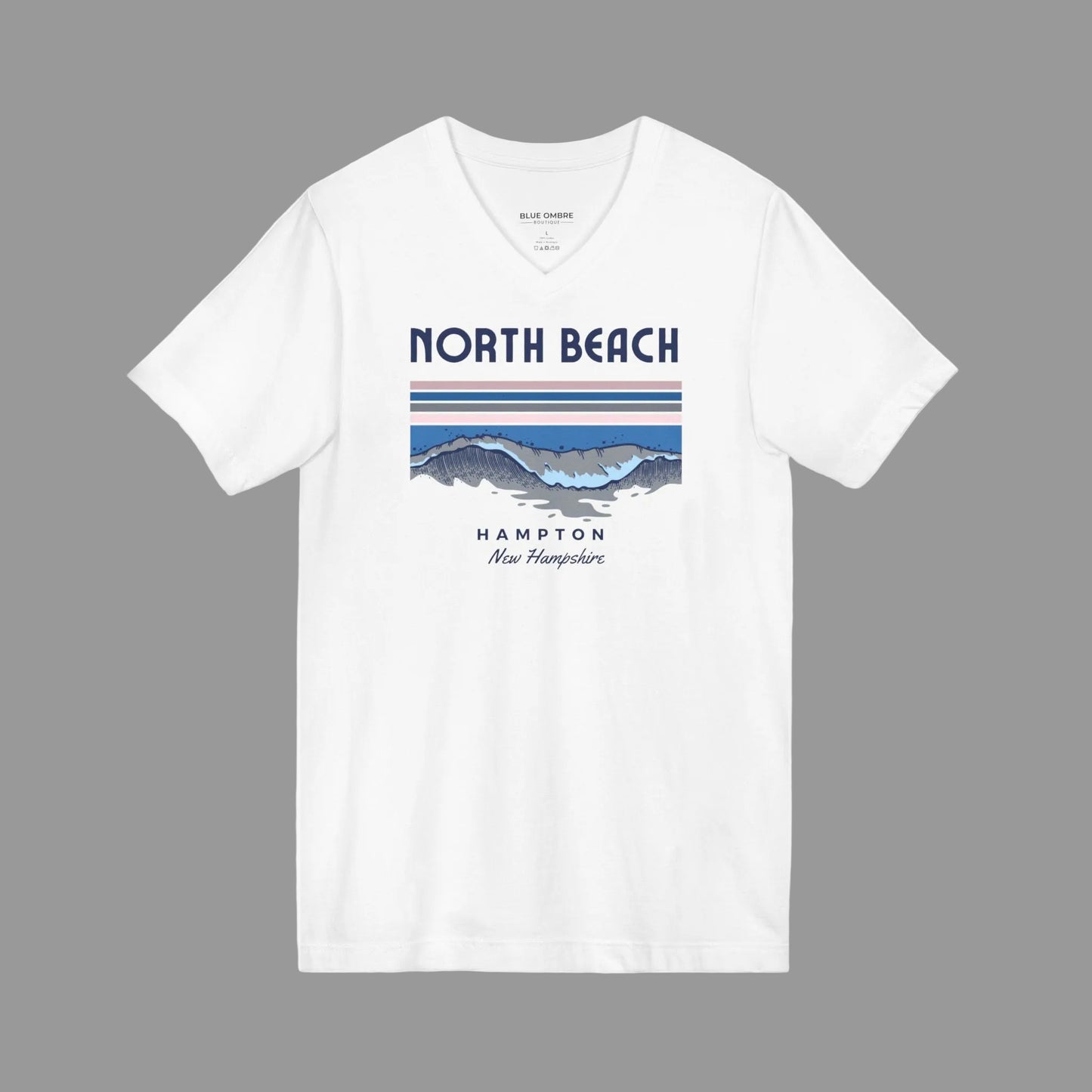 North Beach Wave V-neck T-shirt