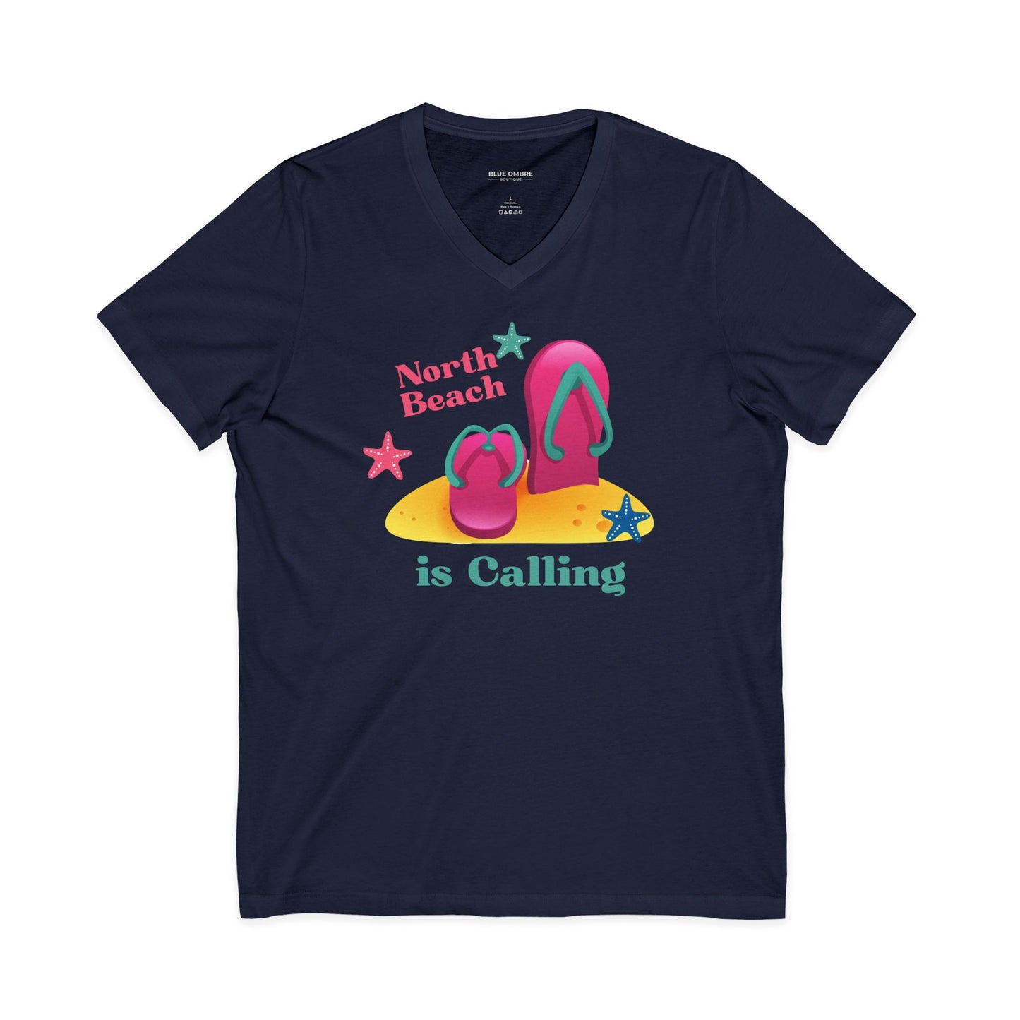 North Beach is Calling V-Neck T-shirt