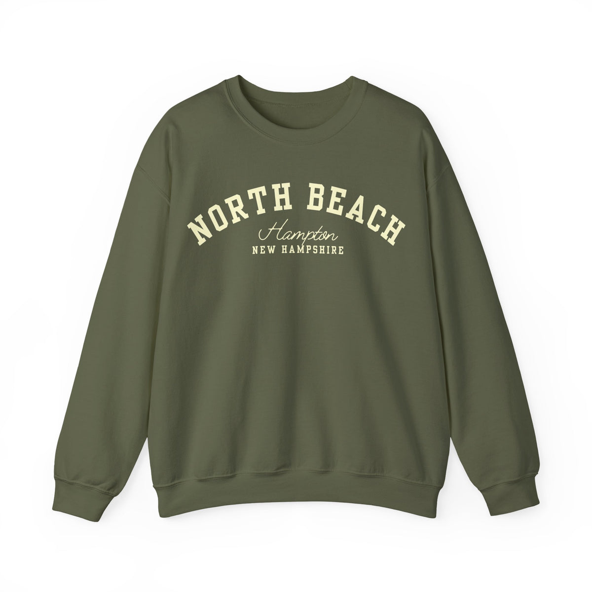 North Beach Varsity Style Crewneck Sweatshirt