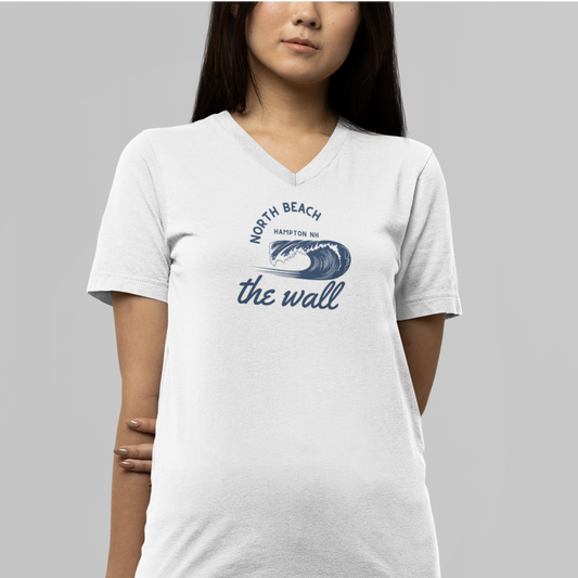 The Wall at North Beach V-Neck T-shirt