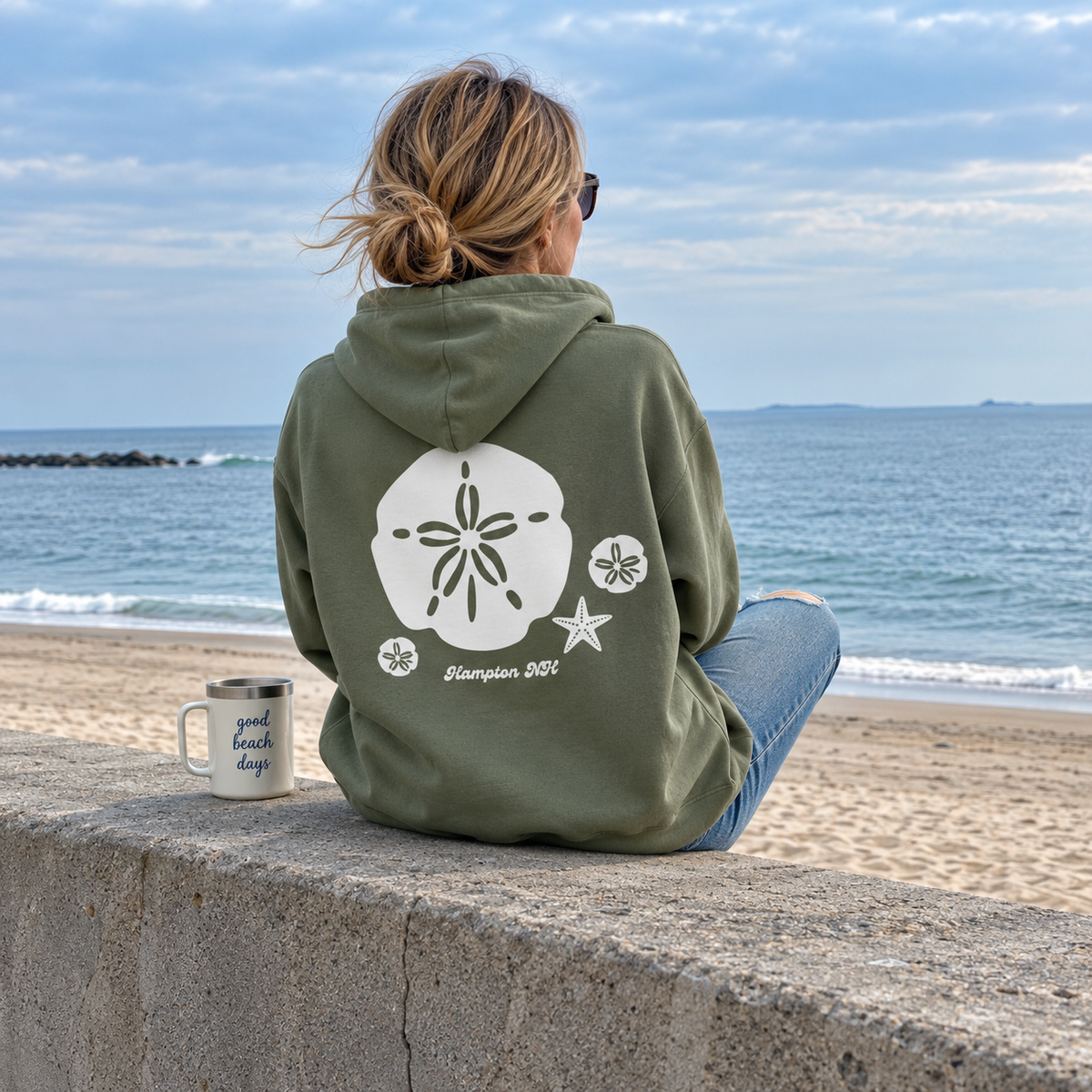 North Beach Sand Dollar Softstyle Fleece Hoodie