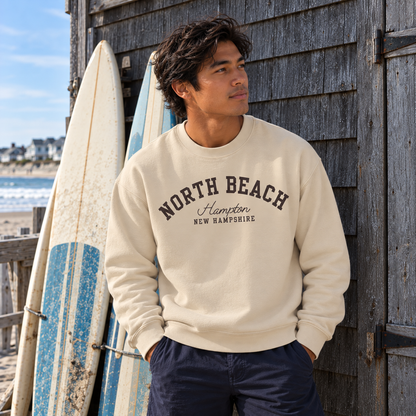 North Beach Varsity Style Crewneck Sweatshirt