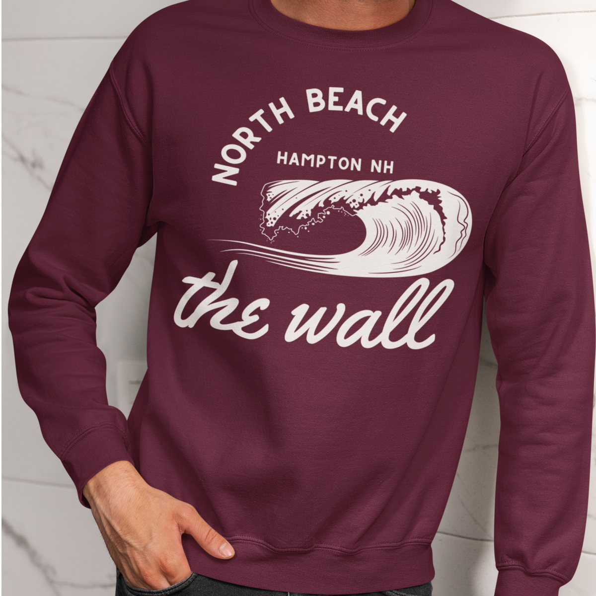 The Wall at North Beach Crewneck Sweatshirt