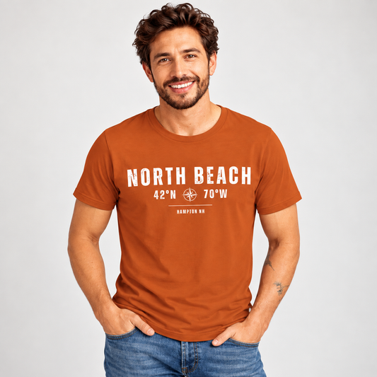North Beach Vintage Compass Graphic T-shirt