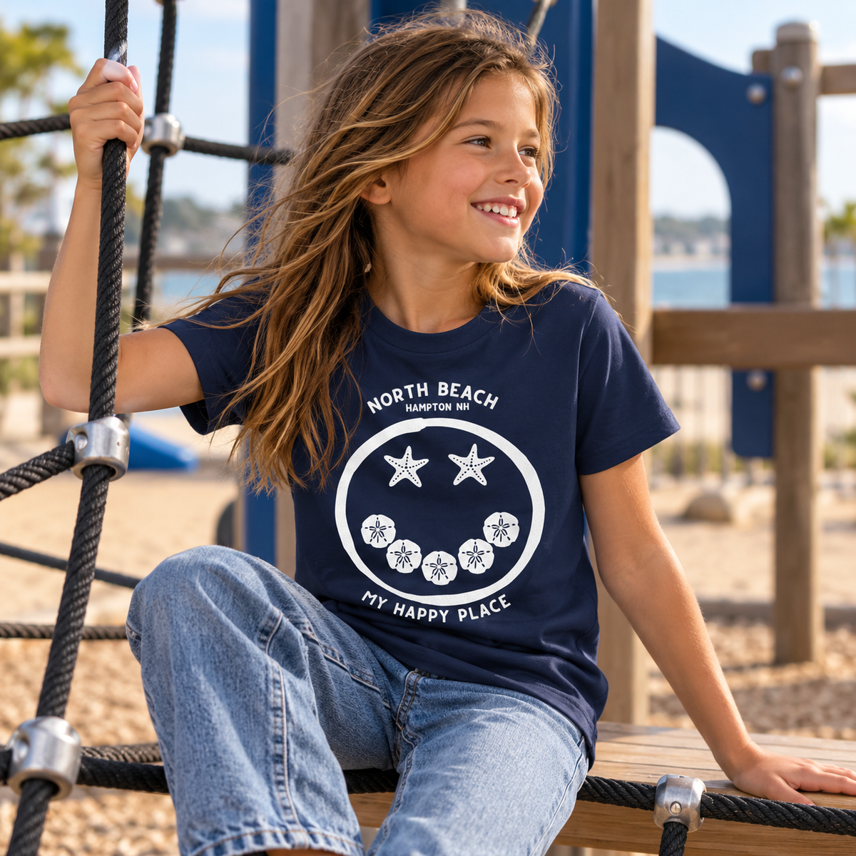 North Beach Smiley Face T-shirt - Youth
