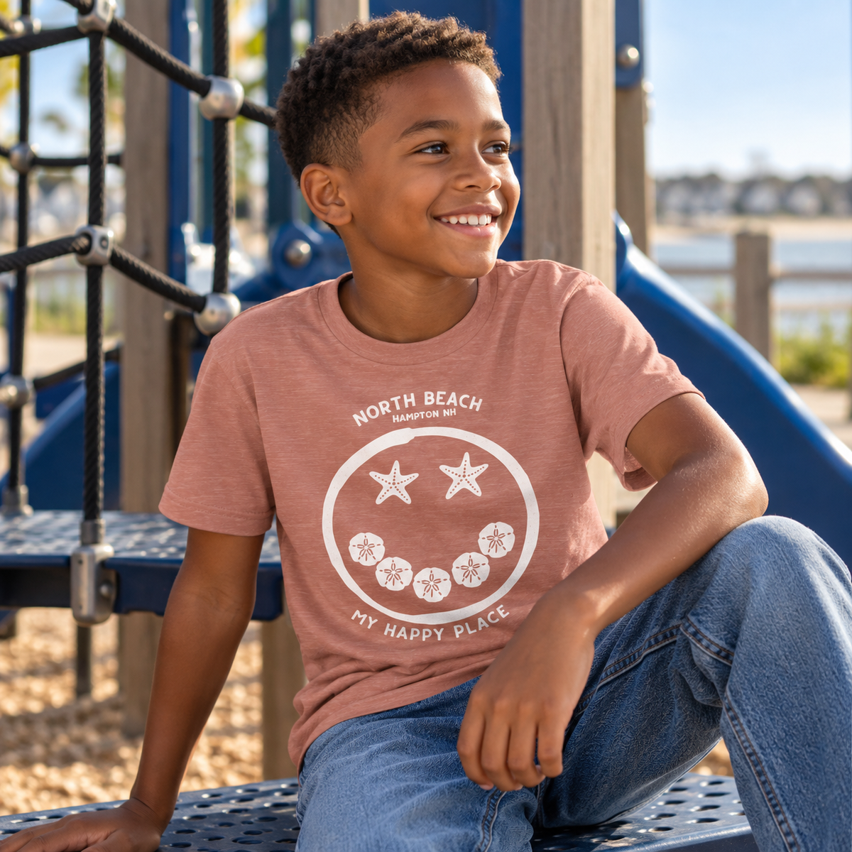 North Beach Smiley Face T-shirt - Youth