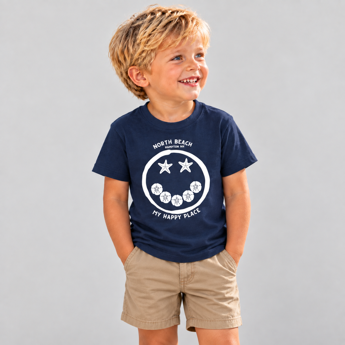 North Beach Smiley Face T-shirt - Toddler