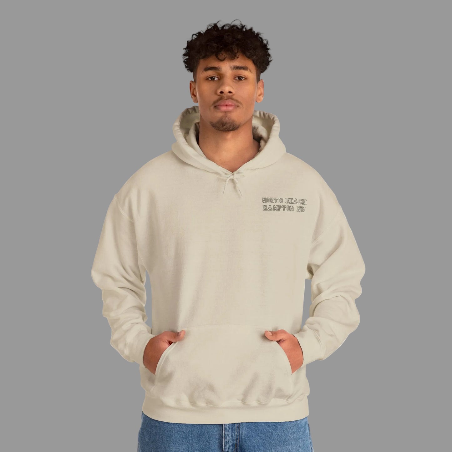 North Beach Hampton NH Minimalist Hoodie