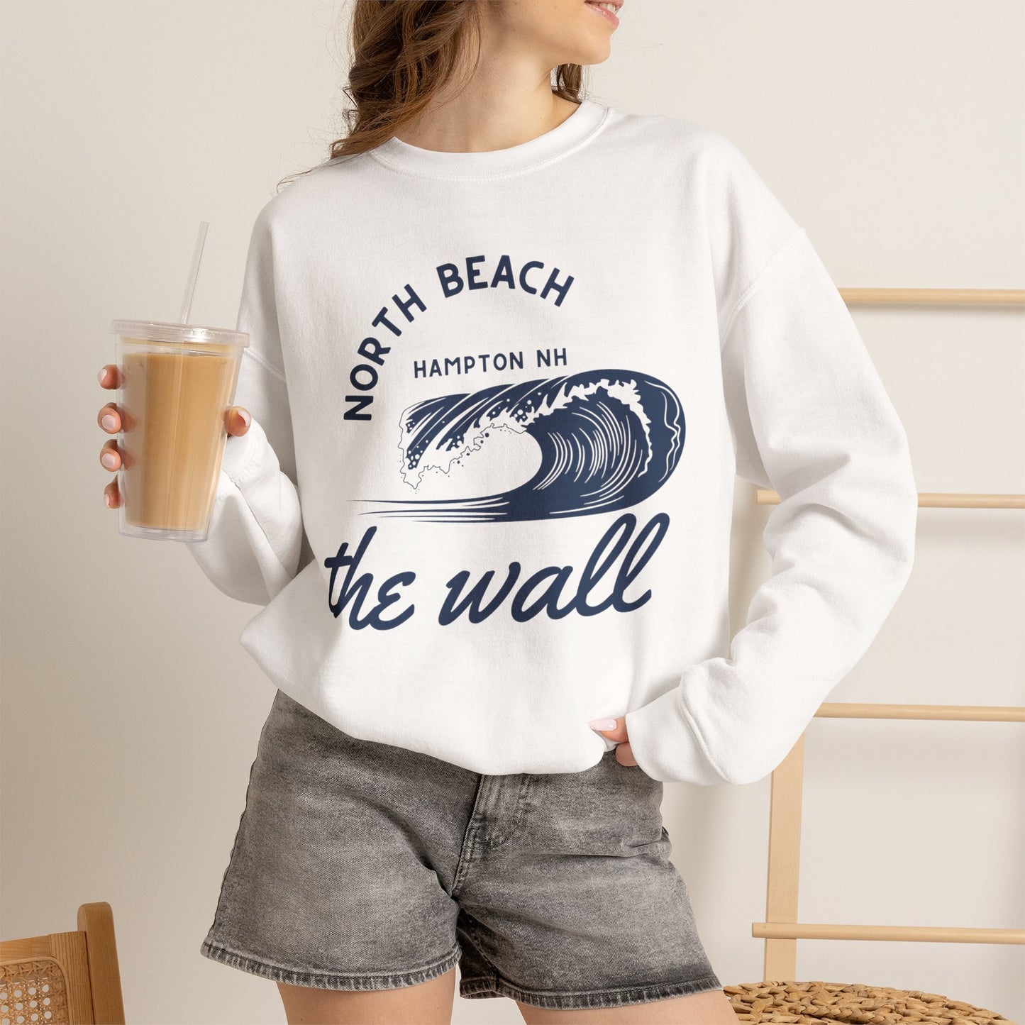 The Wall at North Beach Crewneck Sweatshirt