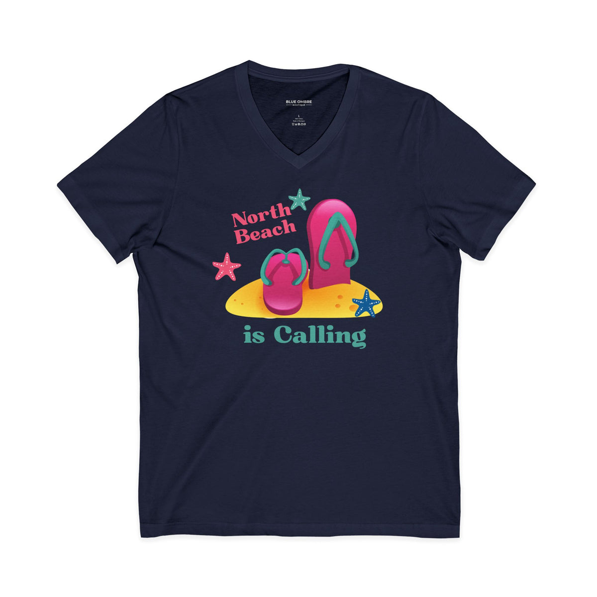 North Beach is Calling V-Neck T-shirt