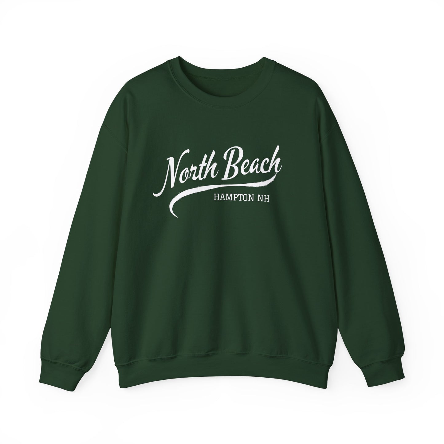 North Beach Hampton NH Script Crewneck Sweatshirt
